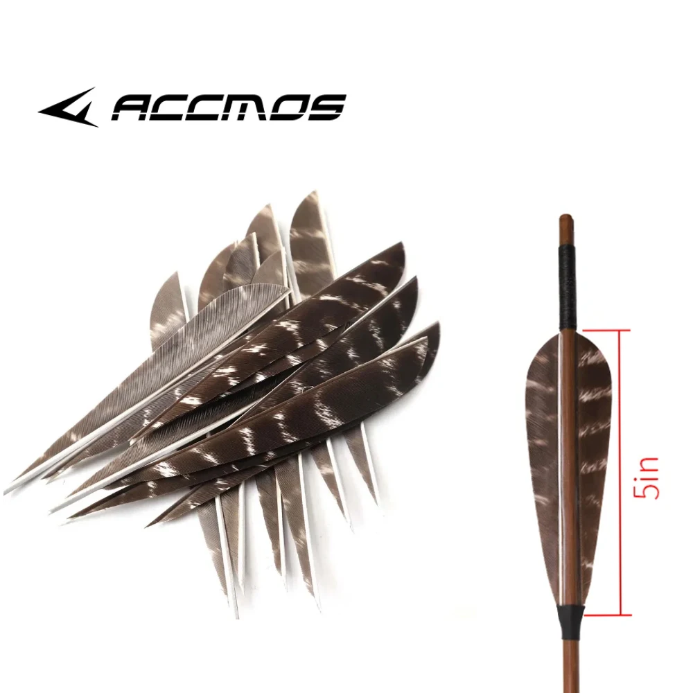 

50 Pcs 4/5 Inch RW Natural Turkey Archery Arrow Feathers Shield Arrow Fletching Vanes For Bow Arrow DIY Fletches Feather