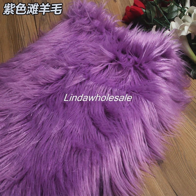 Imitation fox fur clothing hat bag car mat decoration material,fabric for patchwork,faux fur fabric,160cm*50cm/pcs