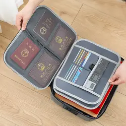 Bolsa de almacenamiento de documentos para mujer, organizador de escritorio, papelería, archivos de viaje, soporte de carpeta de tarjetas, estuche de herramientas, bolso de mano, accesorios para el hogar y la Oficina