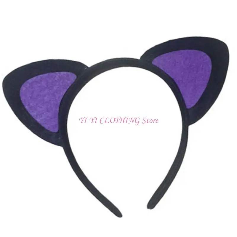 N5KF Cerchietto per capelli con orecchie per anime, per feste a tema, per riunioni famiglia, unisex