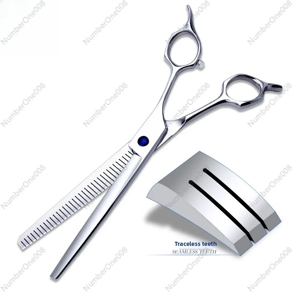 Pet Thinning Shears 7.0 Inch 65% Texturizing, Precision Scissors for Fluffy Dog Cat Styling, Professional Grooming