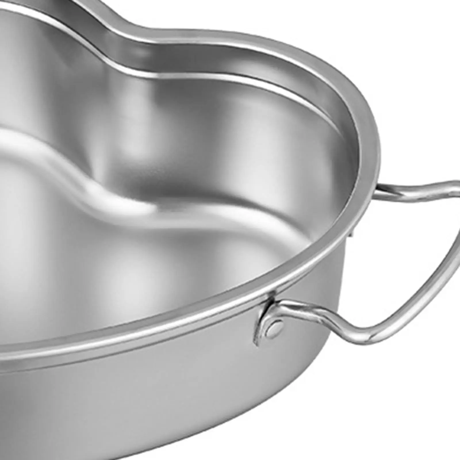 Sauce Pan Rustproof Heart Shaped Portable Cooking Supplies Soup Pan Cooking Pot Sauce Pan for Soup Pasta Noodles Kitchen Home
