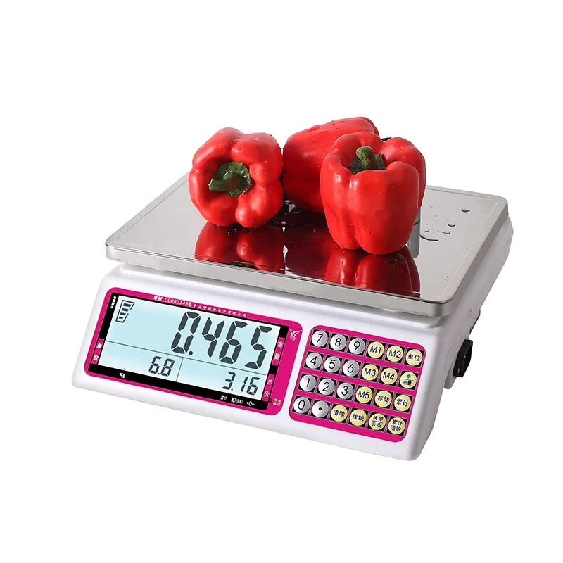 Price Computing Scale With Large LCD Display Calculating Scale Balance 15KG