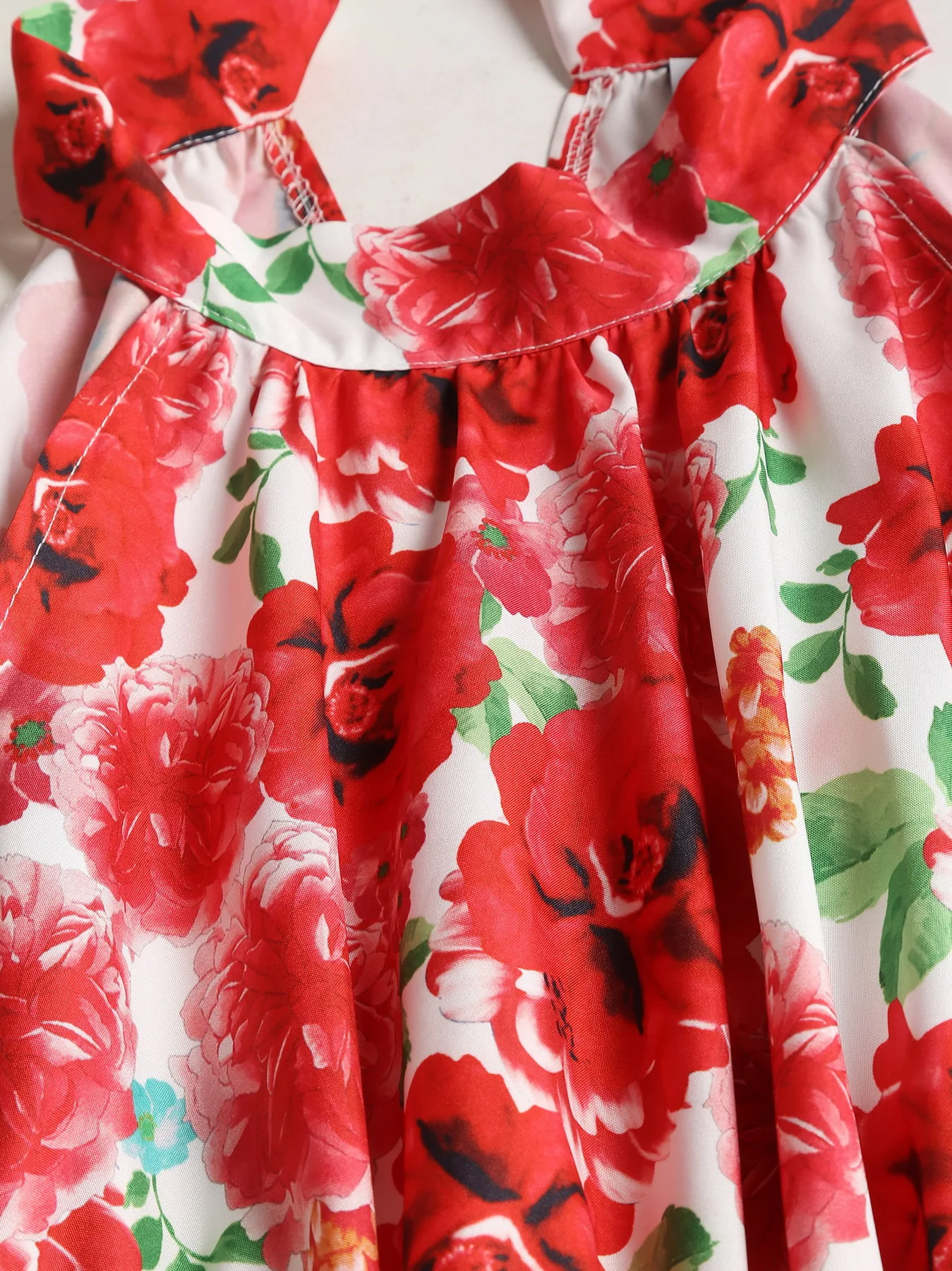 ZAFUL Women\'s Dresses Red gradient A-LINE Rose case Halter dress elegant party dresses woman traf Evening Party dresses new