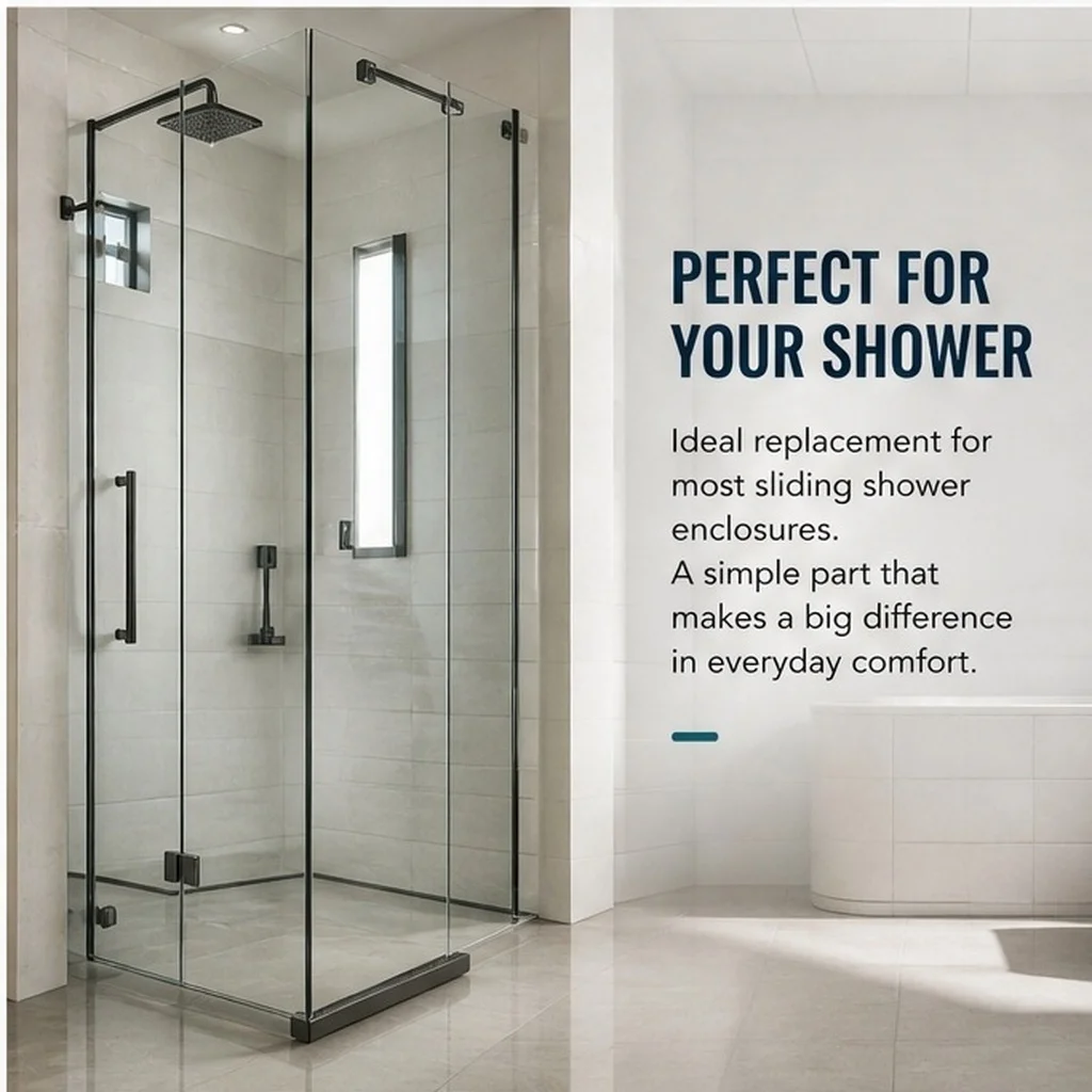 Glass Shower Door Bottom Roller Replacement Guide Wheel Smooth Quiet Door Rollers Sliding Enclosure Accessories