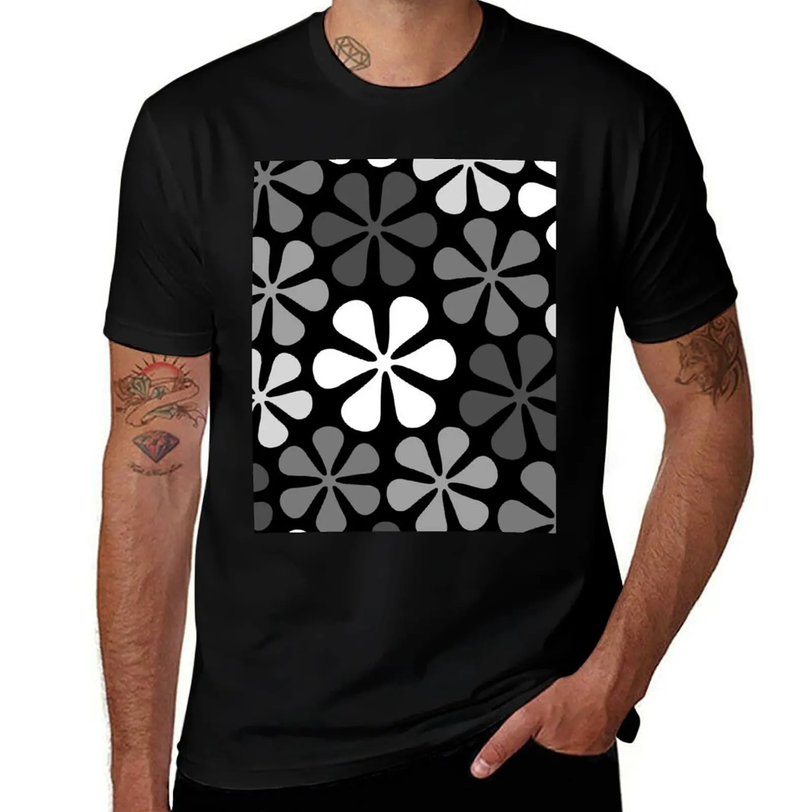 

man t Abstract Monochrome men T-Shirt for shirts man t Flowers for shirt