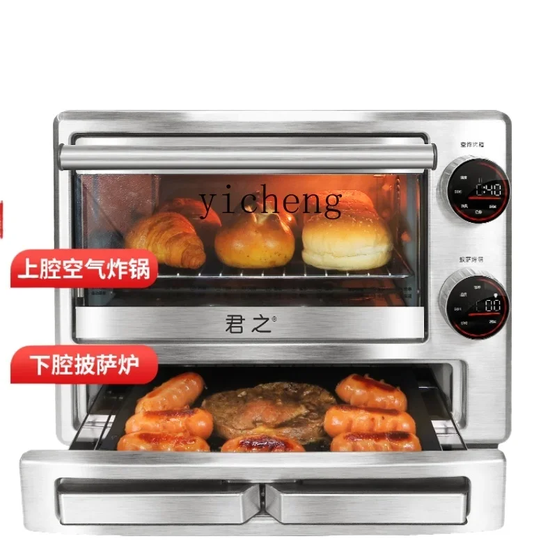 ZF Commercial Air Fryer Pizza Oven Semi-Finished Breakfast Frozen Prefabricated Heating Double-Chamber Oven