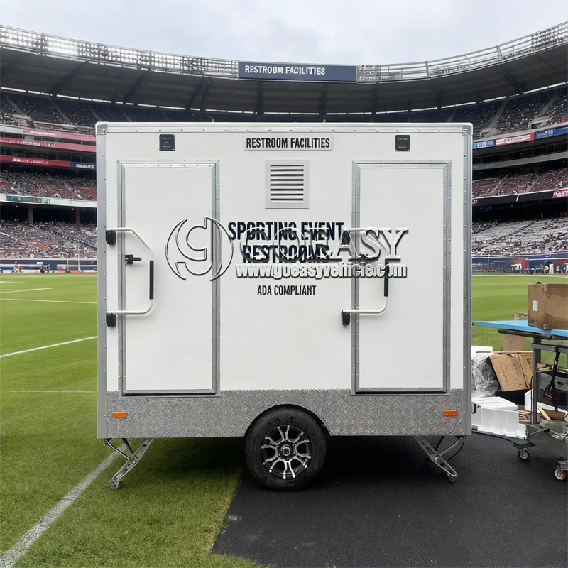 

Sophisticated Portable Toilet Trailer – Factory Customizable Luxury Bathroom for Outdoor Events