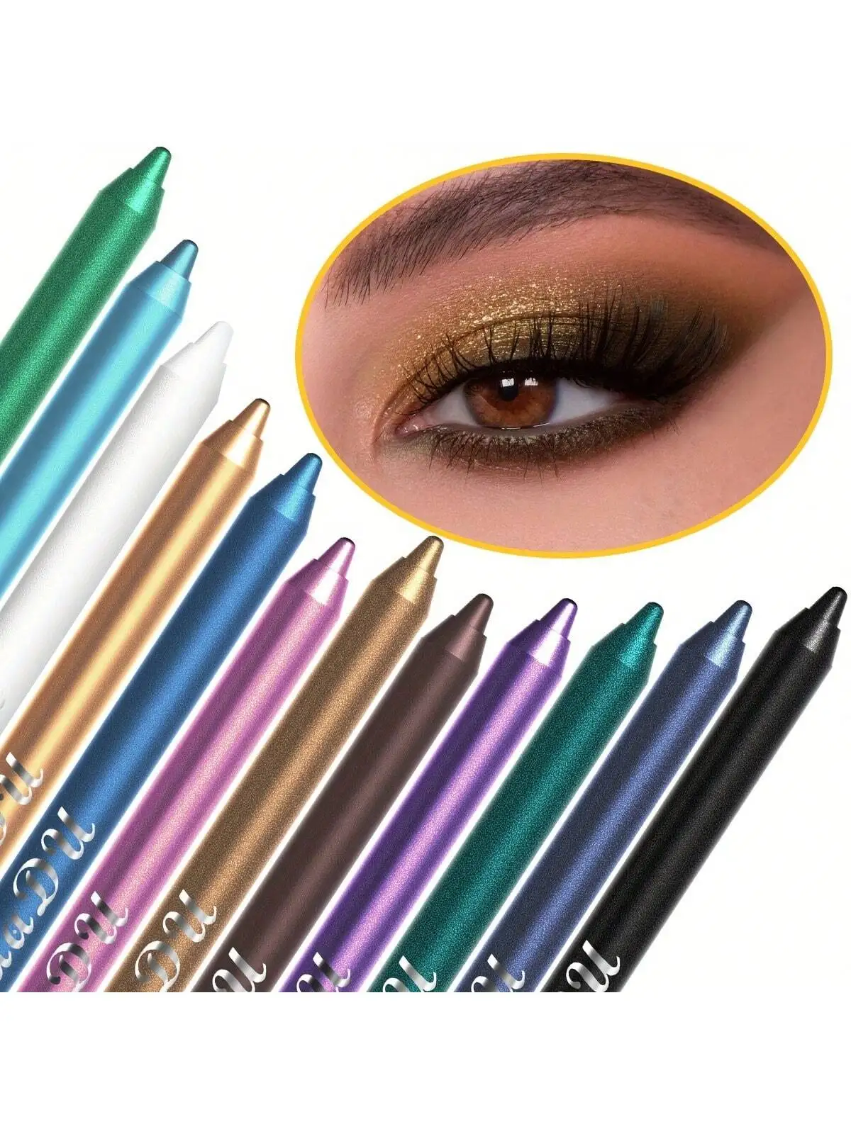 Ensemble de crayons Eyeliner imperméables, une combinaison de plusieurs couleurs, crée le maquillage parfait pour les yeux, fard à paupières multicolore scintillant