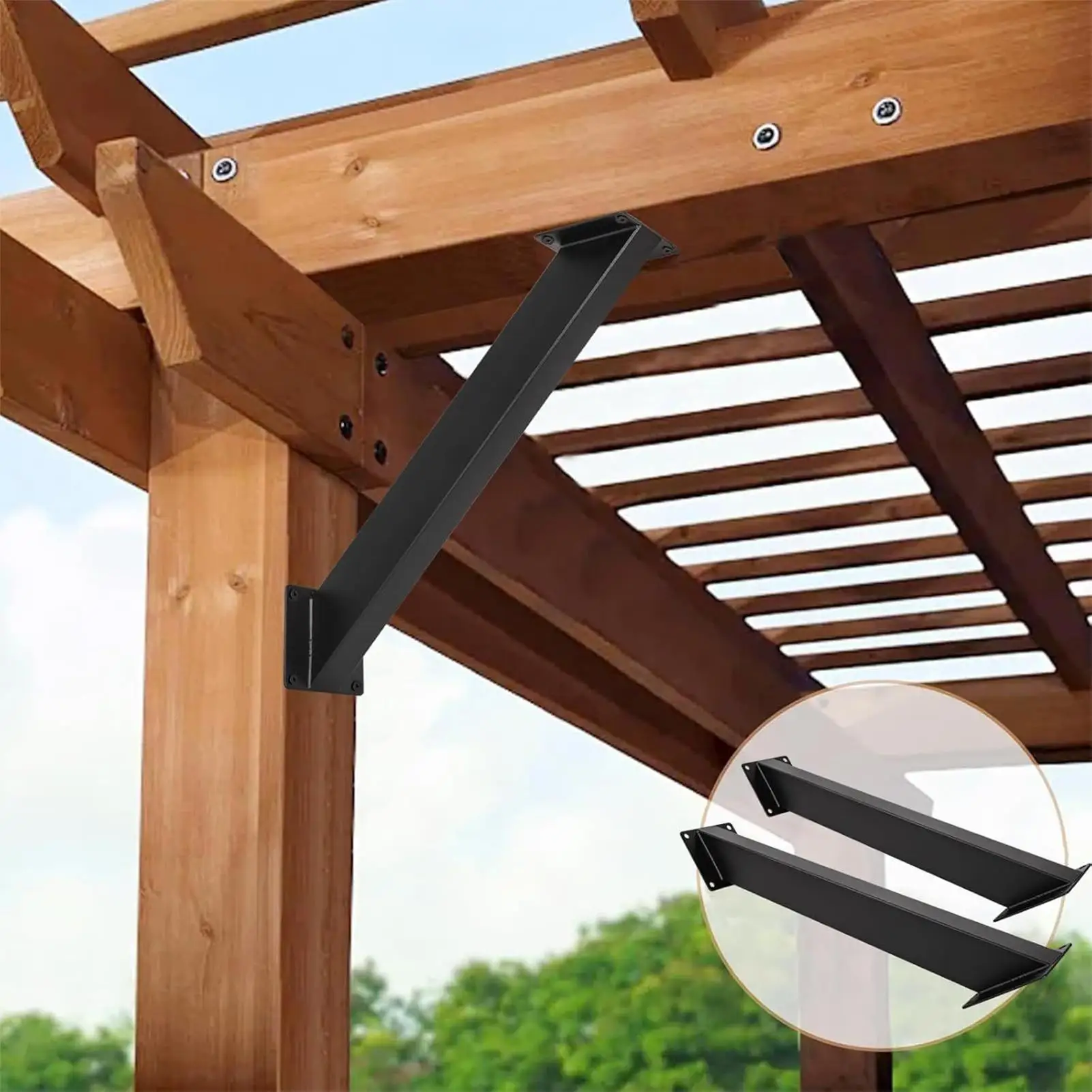 45 درجة قوس 45 درجة 2 قطع العريشة قوس رف الكتب تصاعد حامل ل جدار خزانة زاوية اللوح الأمامي مكافحة المرآب #1