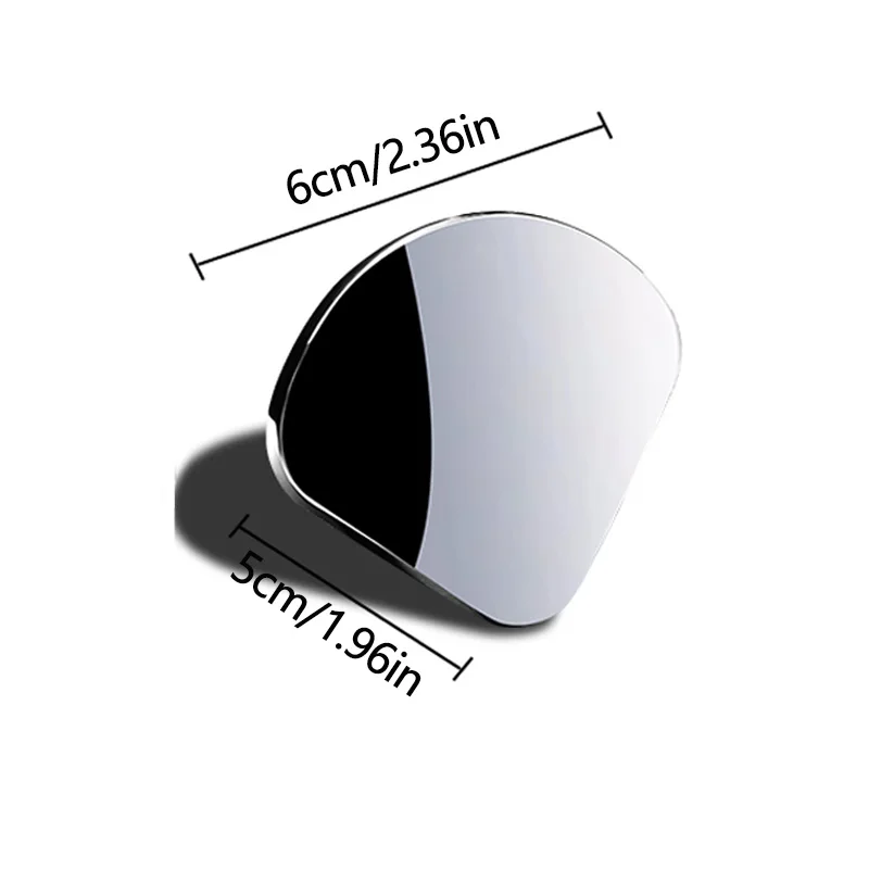 Universal HD Blind Spot Mirrors Electroplated 360° Adjustable Waterproof Wide Angle Rearview Auxiliary Mirrors for Vehicle Safet