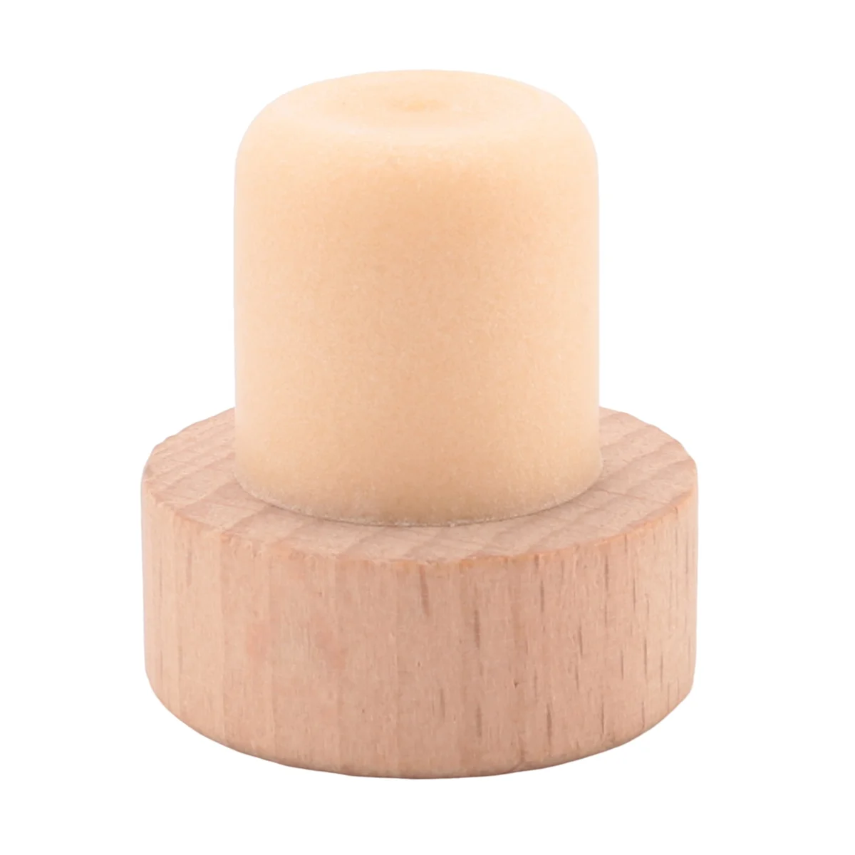 سدادة فلين على شكل حرف T لزجاجة النبيذ ، سدادة فلين قابلة لإعادة الاستخدام ، خشبية ومطاطية ، 24 *