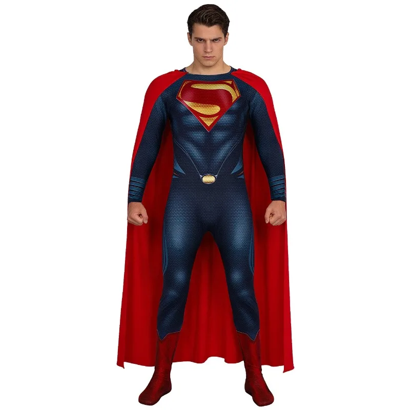 Superman Cosplay Costume Halloween Carnival Party Costume Stage Performance Male and Female Hero Costume Party view 2
