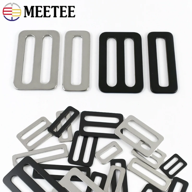 

20/25/32/38/50mm Stainless Steel Ring Buckles Bag Strap Tri-Glide Slider Hook Backpack Belt Adjuster Clasp Hardware Accessories