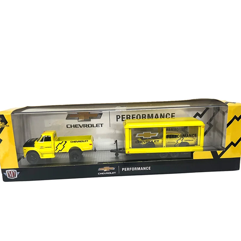 NUOVE M2 Macchine Auto Hauler Tw21 Scala 1:64 Pressofuso In Lega Modello di Auto Collezione Regalo 1969 Dodge L600 SCATOLA Giocattoli per I Bambini