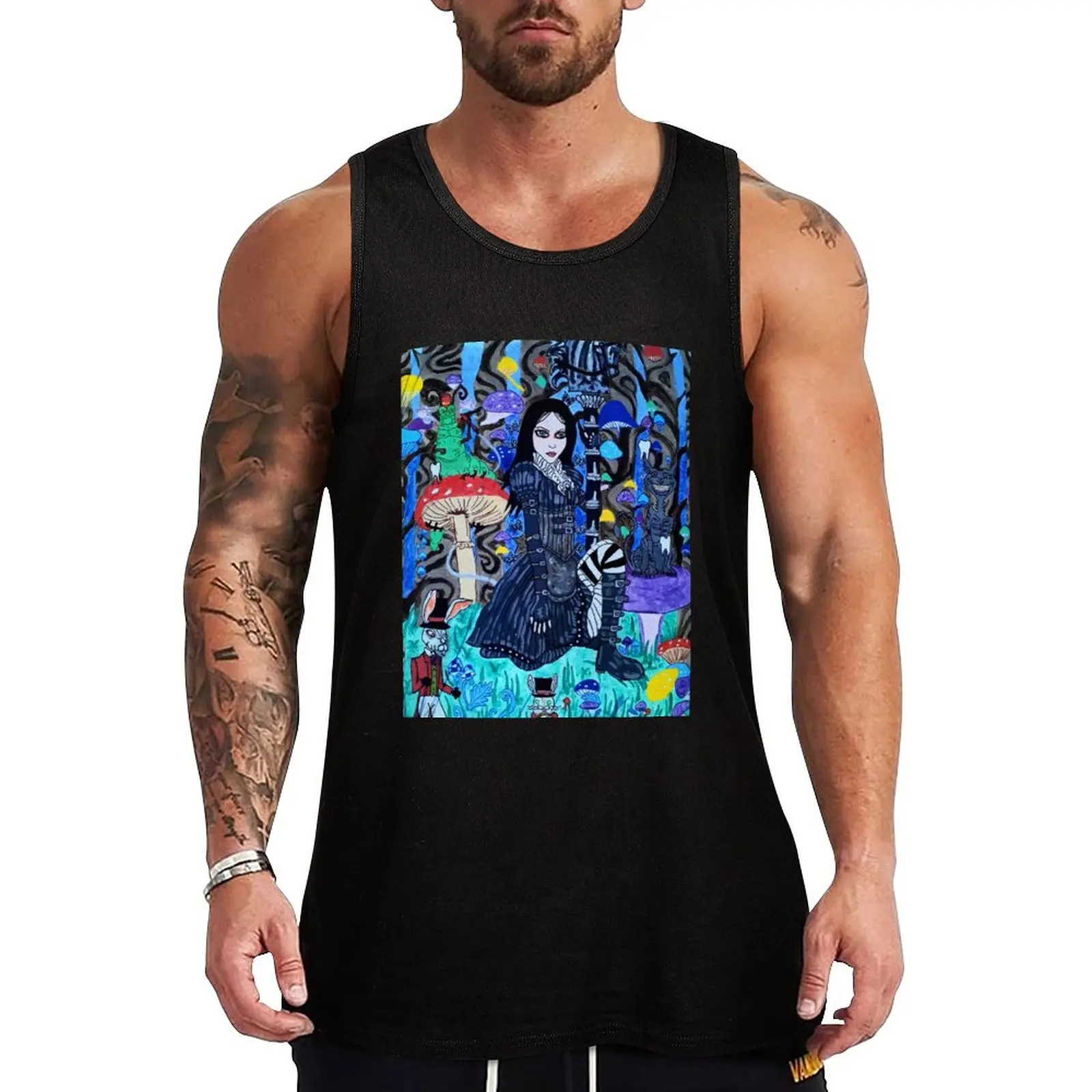 

Alice Madness and Friends Tank Top men clothing sleeveless shirts Vest male
