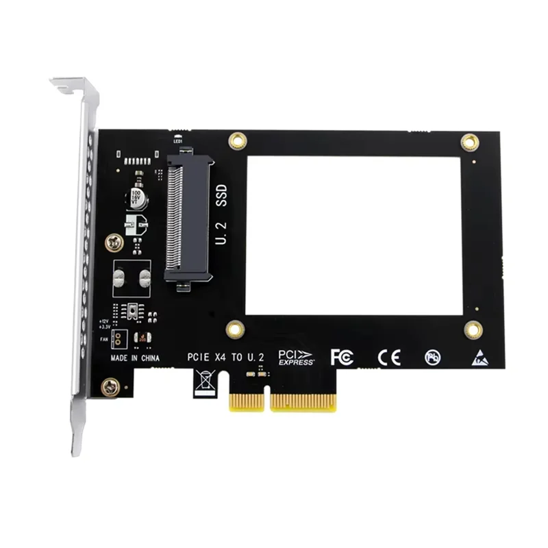 

Durable-Universal Board 7000MB/S PCI-E To U. 2 SSD Hard Drive Adapter Riser U. 2 To PCIE X4 PCI-Express Gen3.0 4X 8X 16X Slot,Un