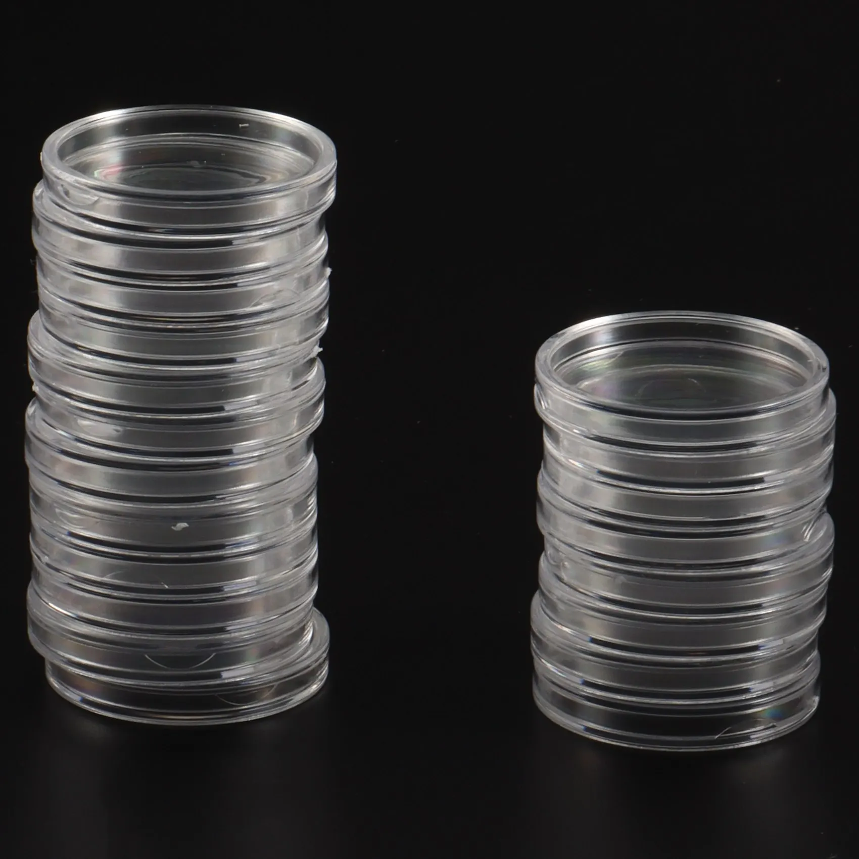 ABMF-17/20/25/27/30 мм держатель для монет, 100 шт. серебряные капсулы для монет с пенопластовой прокладкой, профессиональный футляр для монет для сбора монет