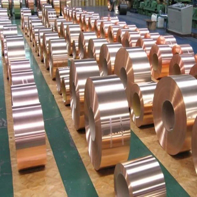 0.2-0.5mm Thickness C5191 Phosphor Bronze Strip 10M Long Laser-Cut Ready Copper Alloy