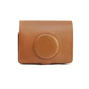 Retro -Kamera -Tasche für Mini Evo mit Schultergriff Leder PU Cover Schutzkamera Umhängetasche 6 Hauptverkaufsfretoo - №6