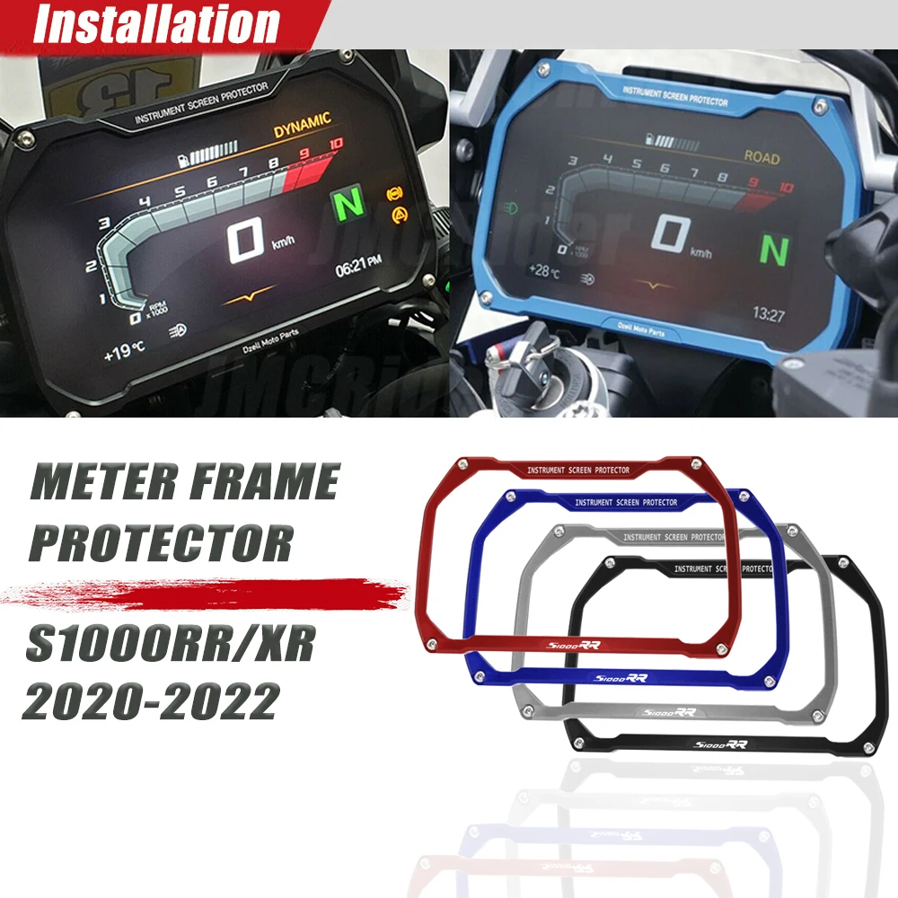 

Motorcycle Meter Frame TFT Theft Protection Screen Protector Instrument Guard For BMW S1000 RR/XR S1000XR S1000RR 2020 2021