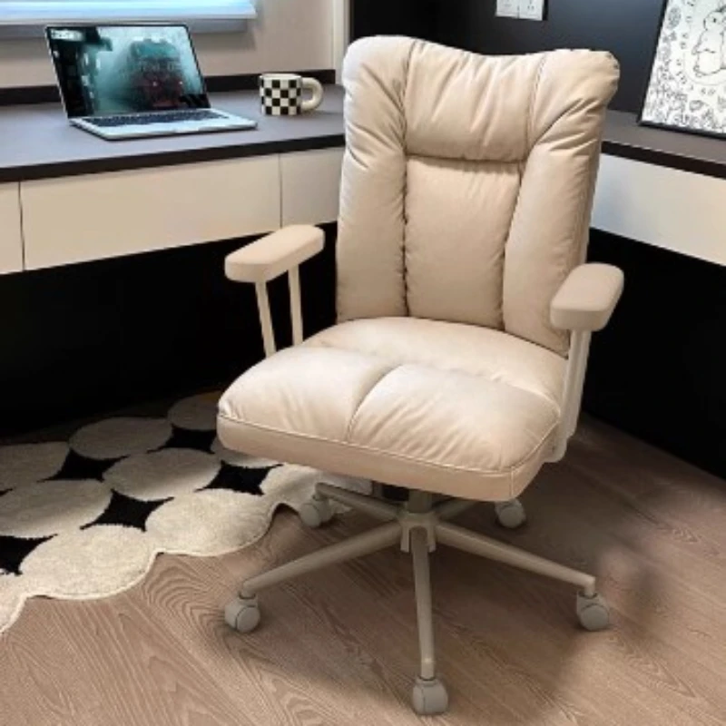 Silla de oficina reclinable ajustable, respaldo giratorio de diseño, silla para ordenador de casa, tocador ergonómico, muebles bonitos Bureaustoel