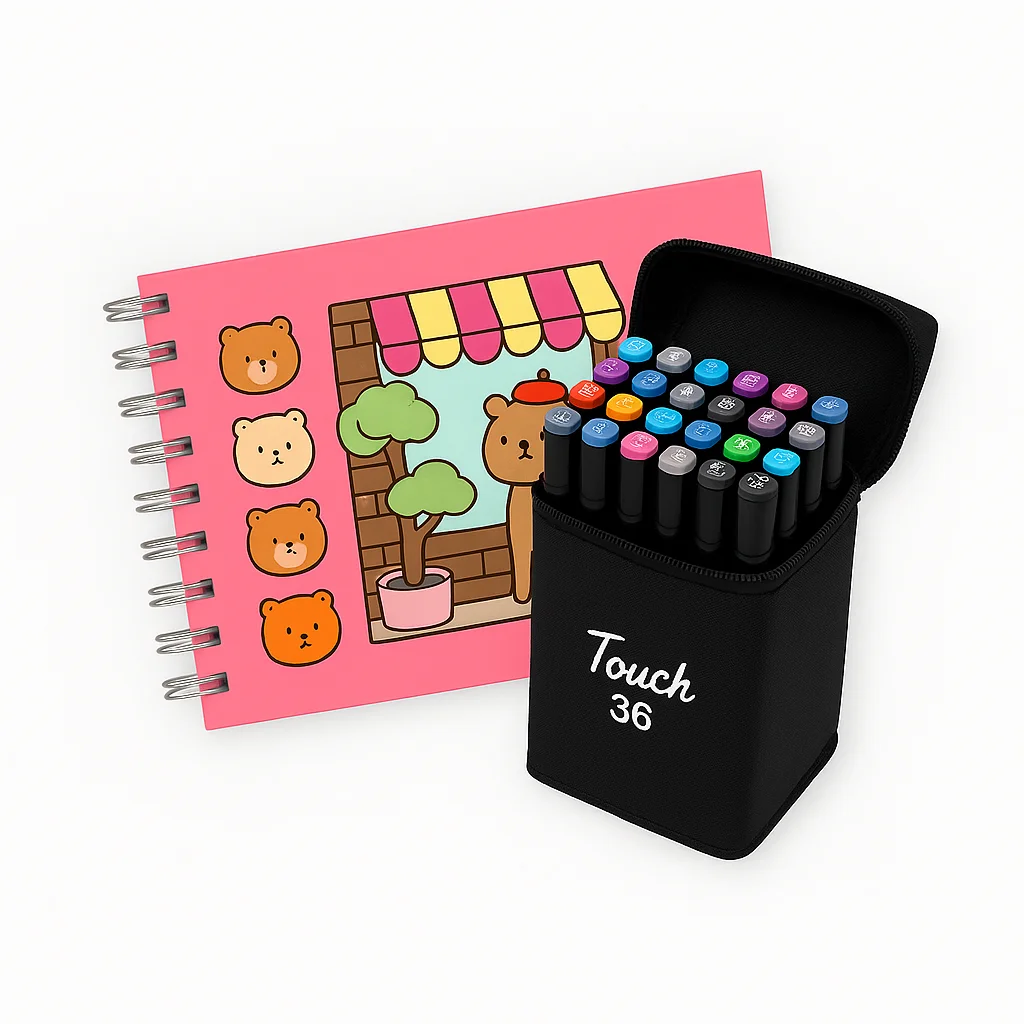 bobbie-goods-pink-coloring-book-kit-36-double-tip-pens