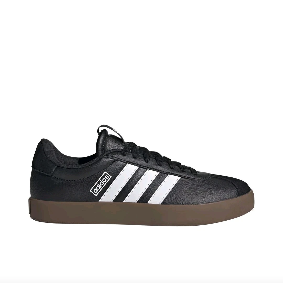 

Adidas VL COURT 3.0 Men's and Women's Skateboarding Shoes, Leather, Light Weight, Lifestyle Sneakers, Black