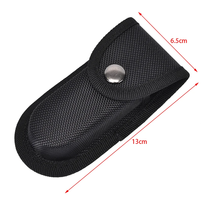 Fold Knife Bag Sheath Nylon Belt Loop Pocket Carry Storage Flashlight Holder