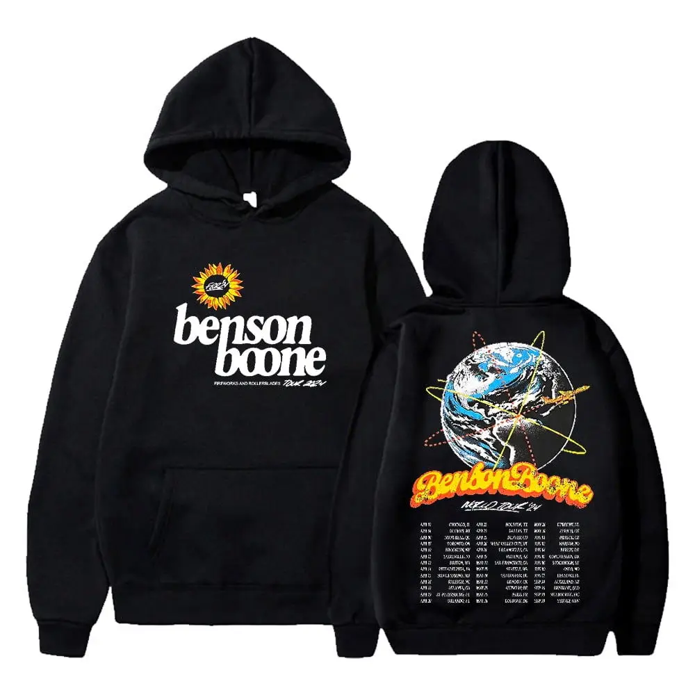 Sudadera con capucha de Benson Boone Fireworks & Rollerblades Tour Merch Unisex, ropa informal