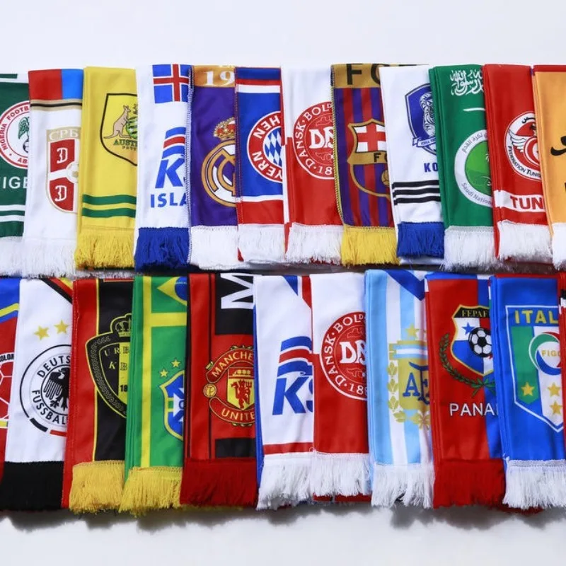 Winter World Cup Brazil Argentina Germany France Holland Portugal national team football match fans should help scarves.