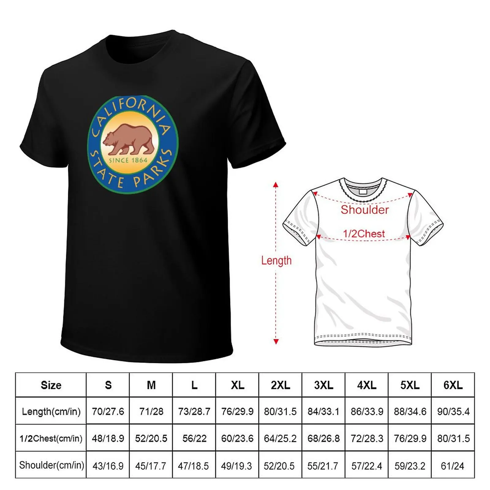 California State Parks T-Shirt Casual Loose Fit Summer Tee Shirt