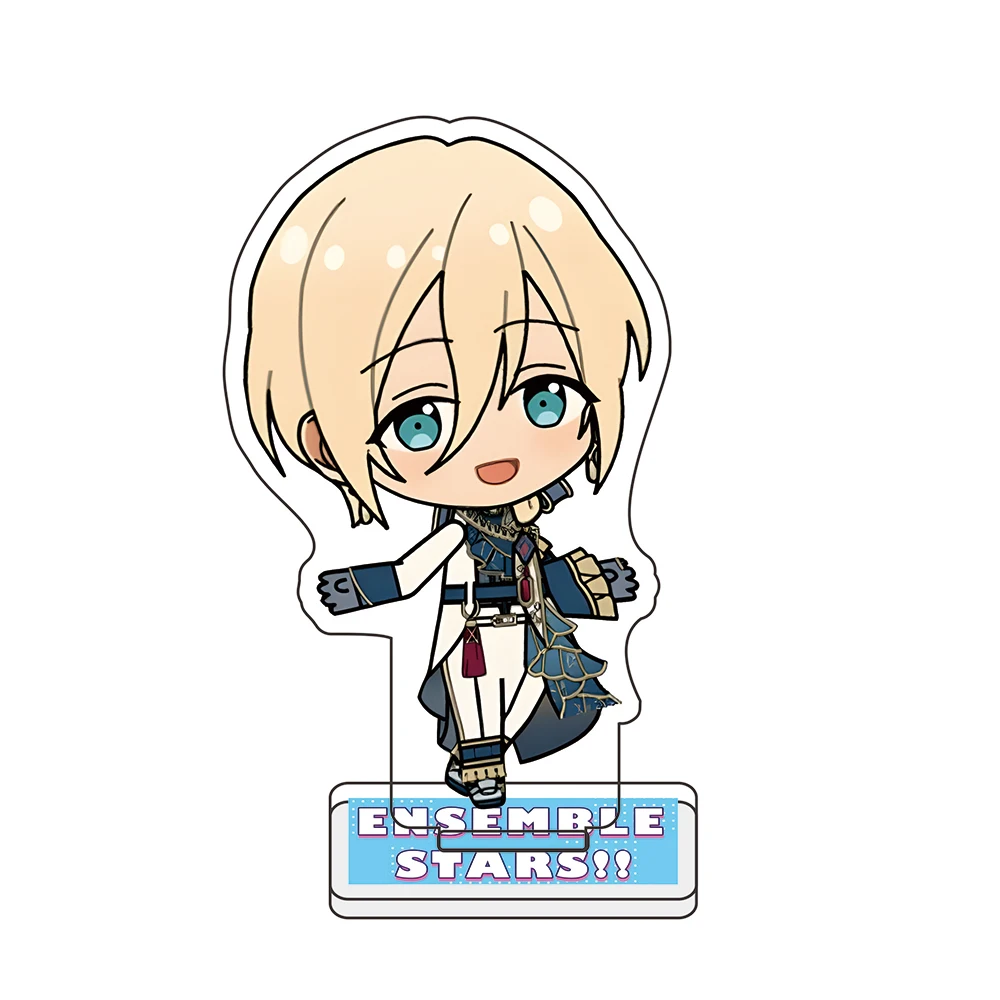 Cute Anime Ensemble Stars Figure Keychain Hakaze Kaoru Cosplay Acrylic Keychain Stand 10Cm Accessory Friend Gift