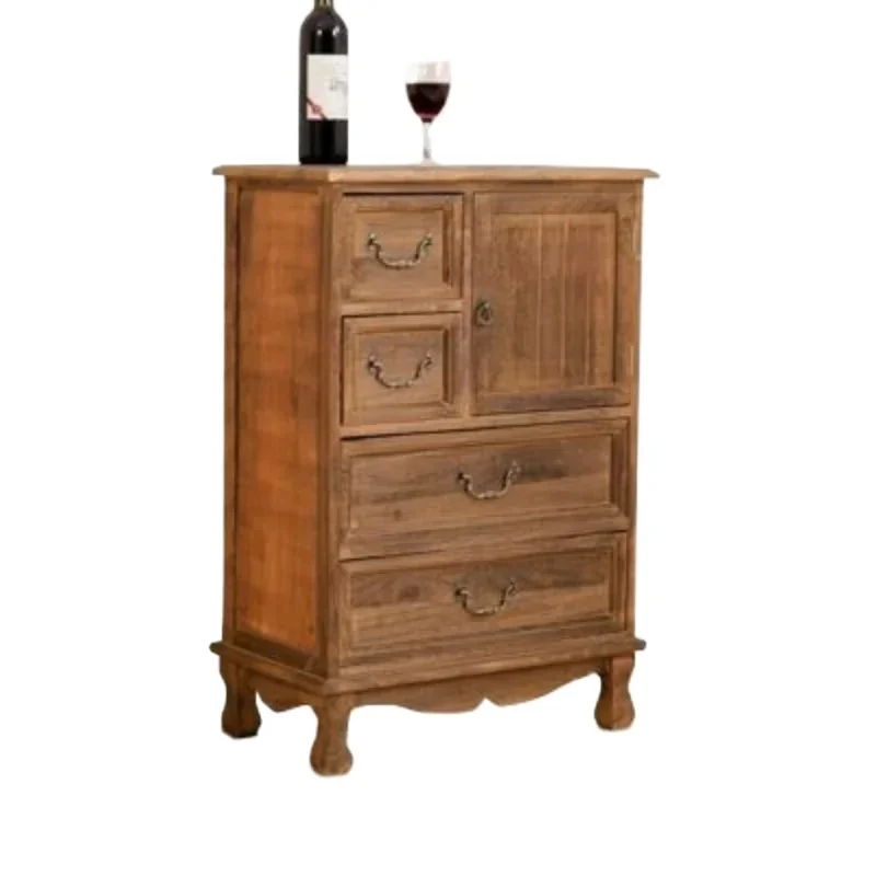 

**Американский деревенский шкаф, ящик для хранения из цельного дерева, винтажный боковой шкаф, антикварный декоративный классический деревянный шкаф для гостиной