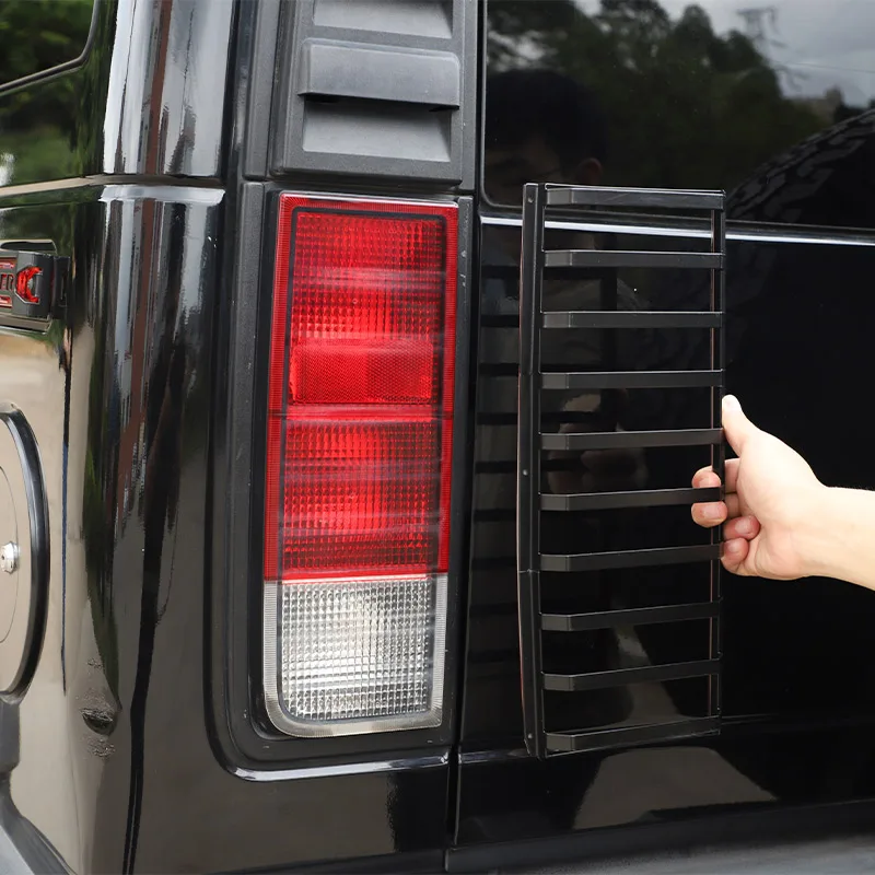 

For Hummer H2 2003-2009 Stainless Steel Car Rear Tail Light Brake Light Metal Protection Mesh Cover Car Accessories