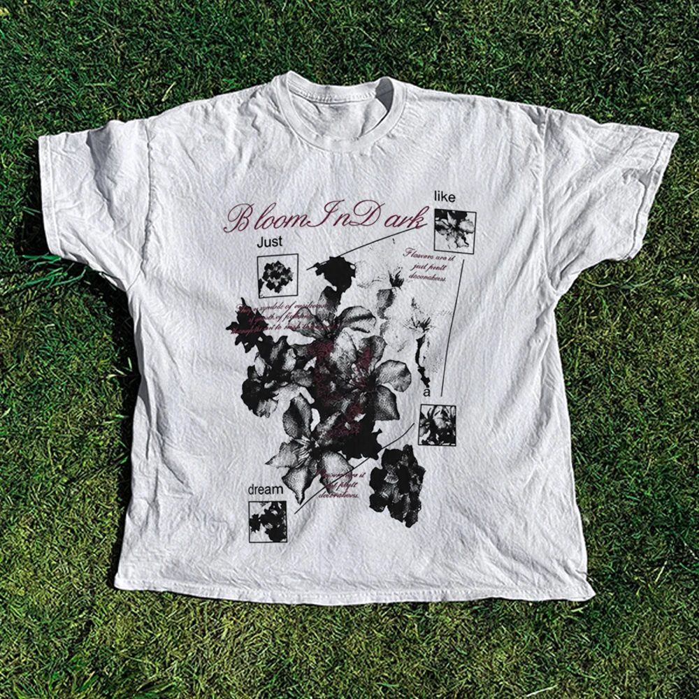 Graphic Tees Y2k Top for Women 2000s Tops Women's T-shirt 90s Clothes Vintage Aesthetic Clothing Woman T-shirts Goth Emo Kawaii