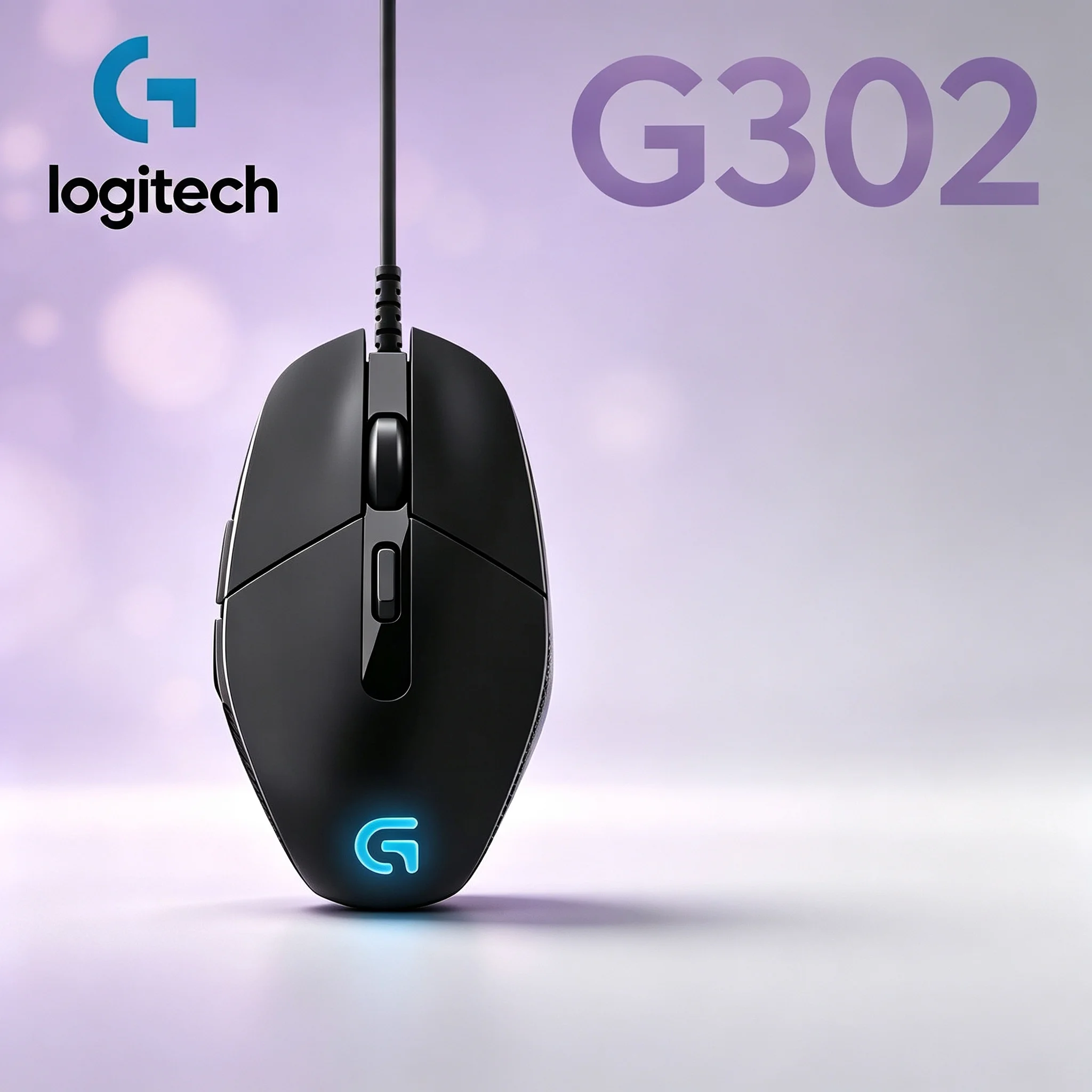Original Logitech G302 Daedalus Prime Wired Mice 6 Programmable Buttons 4000DPI RGB Light For Gaming And Daily Office Work