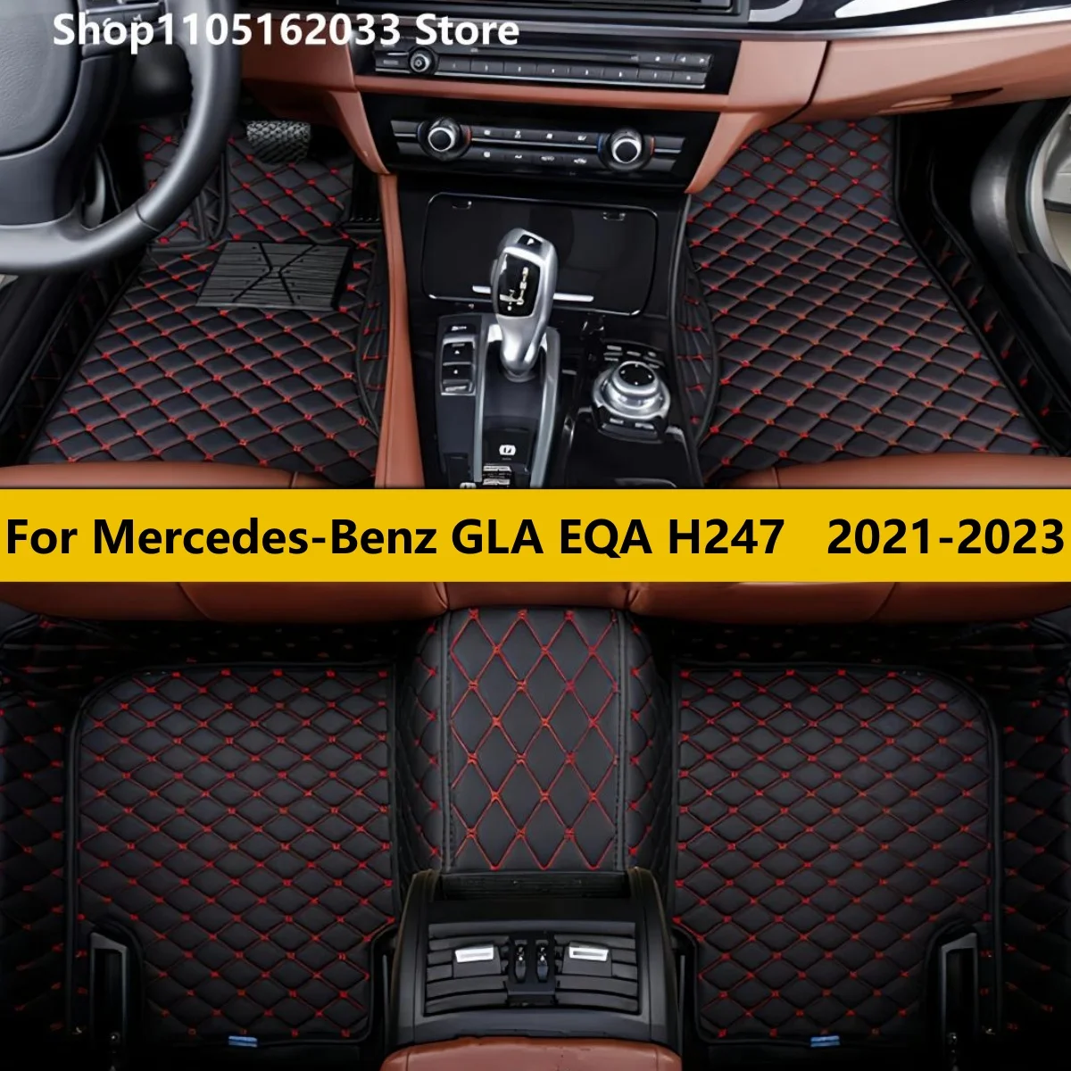 

Автомобильные коврики на заказ для Mercedes-Benz GLA EQA H247 2021 2022 2023, автомобильные ковры, аксессуары для автомобиля