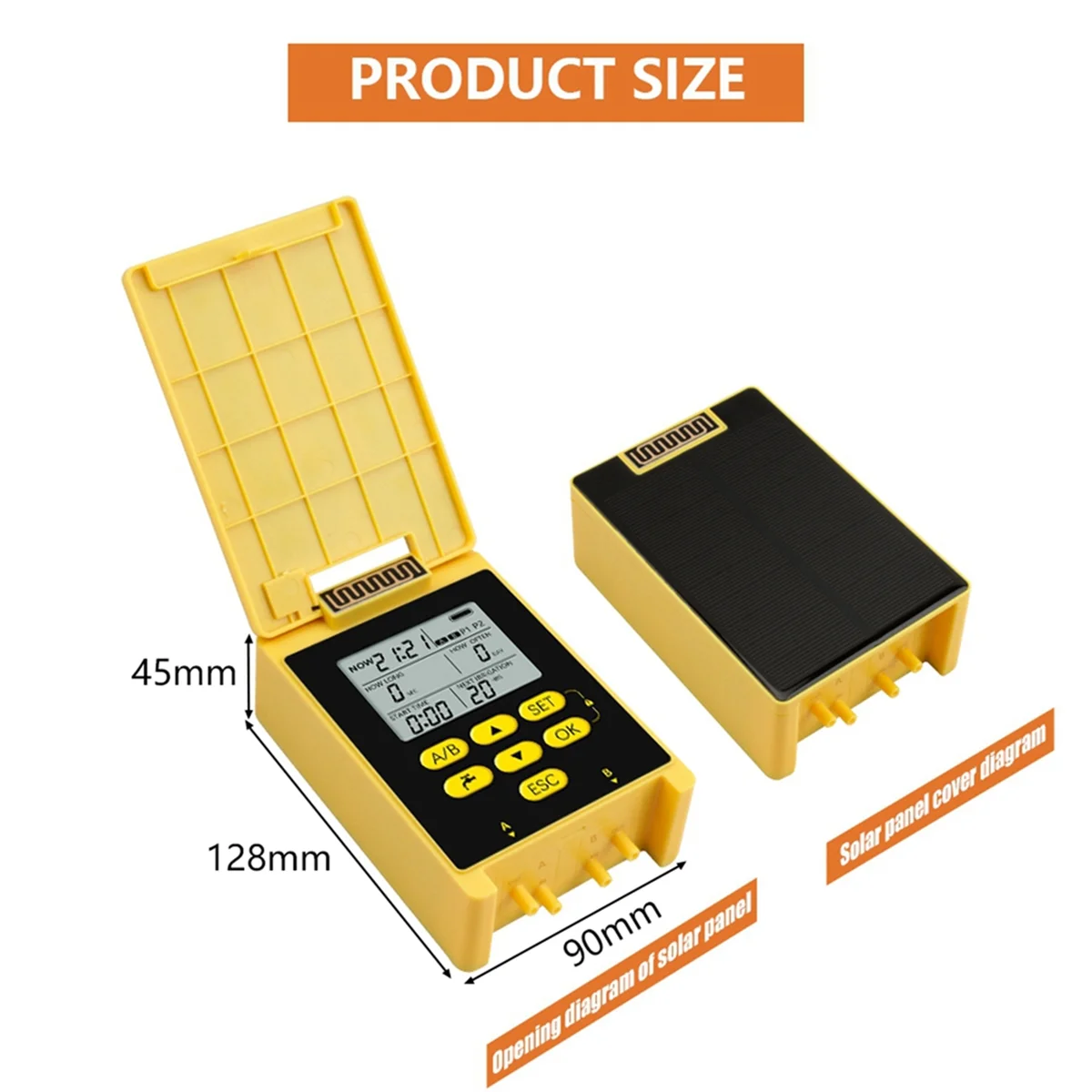 ABJZ  Irrigation Timer LCD Automatic Irrigation System Outdoor Garden Watering Tool Adjustable Program