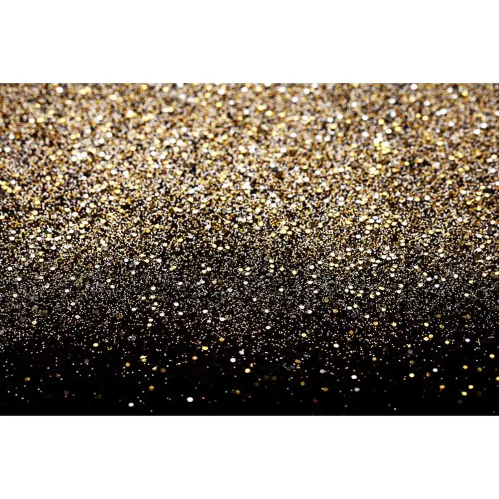 Gold Silver Glitter Bokeh Photography Backdrop Black Golden Shiny Dot Backgrounds For Photo Studio Birthday Party Baby Photocall