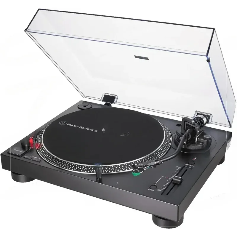 Audio-Technica AT-LP120XUSB-BK Direct-Drive Turntable (Analog & USB), Fully Manual, Hi-Fi, 3 Speed, Convert Vinyl To Digital