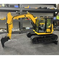 308 RC Hydraulic Mini Excavator Earth Digger 1/14 Scale ST8 Radio Control Truck Metal Machine Vehicle Toys Sound Light