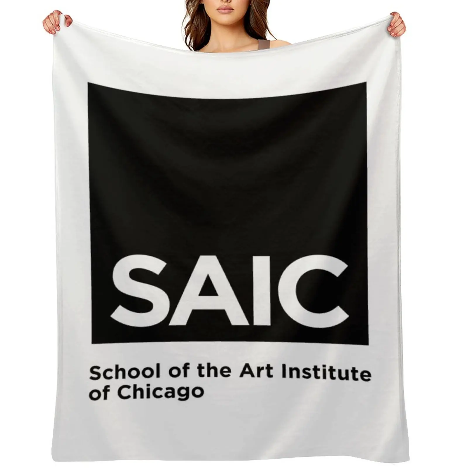 

School of the Art Institute of Chicago (SAIC) Throw Blanket Flannels Giant Sofa Multi-Purpose Soft Beds Blankets
