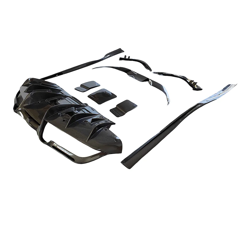 

Carbon Fiber Material for Ferrari F8 to Novitec Style Body Kit Front Lip Side Skirts Rear Diffuser Spoiler Wrap Angle Tuyere
