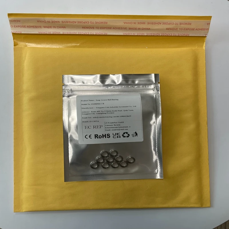 

10PCS SMR85ZZ CB 5X8X2.5 mm ABEC-7 Stainless Steel Hybrid Ceramic Ball Bearing RC Motor Without Grease Fast Turning