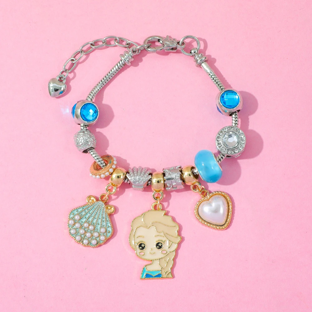 ديزني فيلم فروزن مستوحاة مجيء مفاجأة صندوق أعمى الإبداعية رائعة إلسا الأميرة سوار ذاتي الصنع للفتيات هدايا الإكسسوارات #5