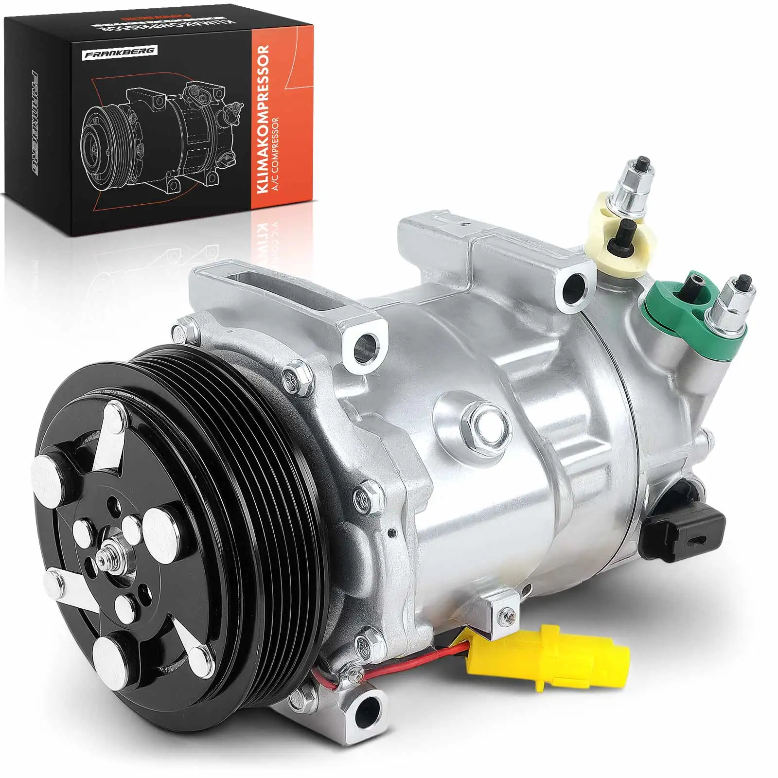 Frankberg 1x klimaatcompressor voor Citroën Berlingo B9 C3 C4 LA Peugeot 307 308 9651911480 6453.QN 6453.QL 9684432480 9659875880
