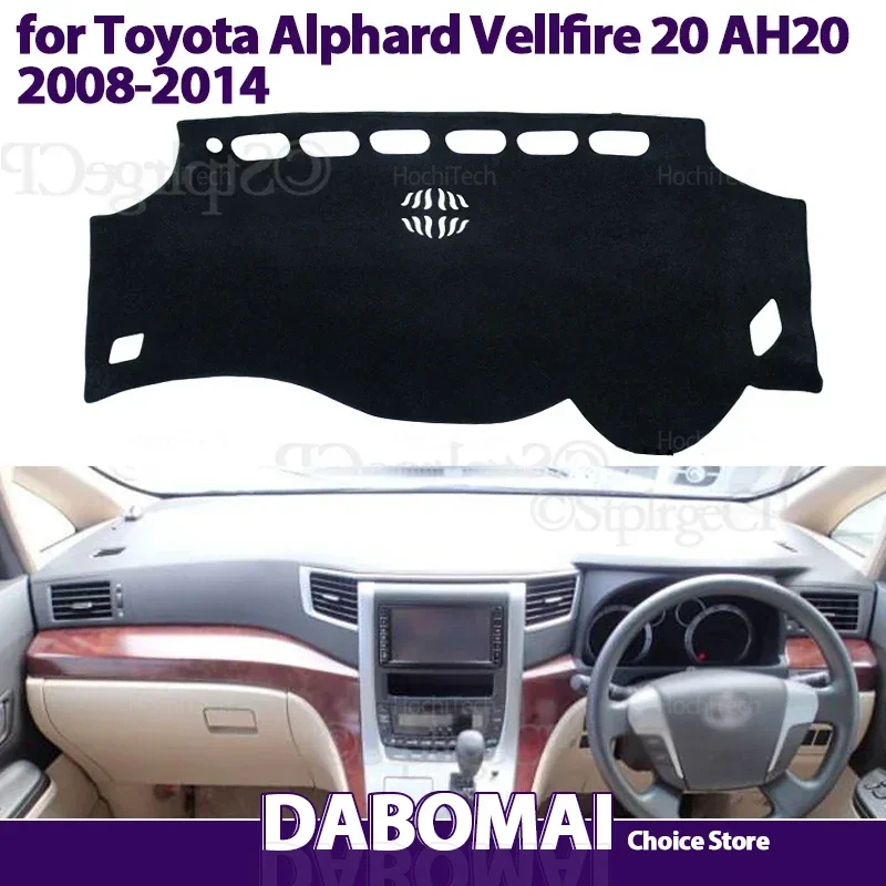 

Car Accessories Dash Board Sunshade Anto-UV Carpet Dashboard Cover Protective Pad for Toyota Alphard Vellfire 20 AH20 2008-2014