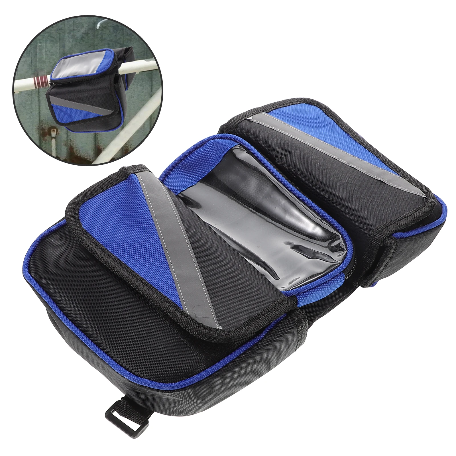

Waterproof Bike Large Capacity Wear-Resistant Frame Storage Bicycle Front Beam Usb Keys Id Holder Tank For Mountain Bikes