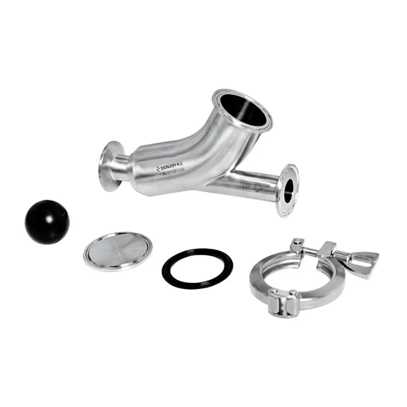 DONJOY Sanitary Stainless Steel 304 316L 1''-3'' DN25-DN80 Y Type Check Valve Clamped Threaded